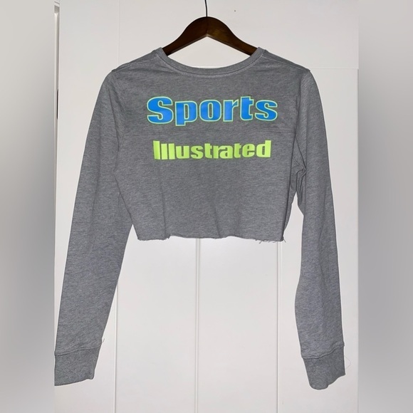 Sport Illustrated Cropped Top M Beach‎ Model Swimsuit Model Cover Up NEW Logo - Picture 6 of 8